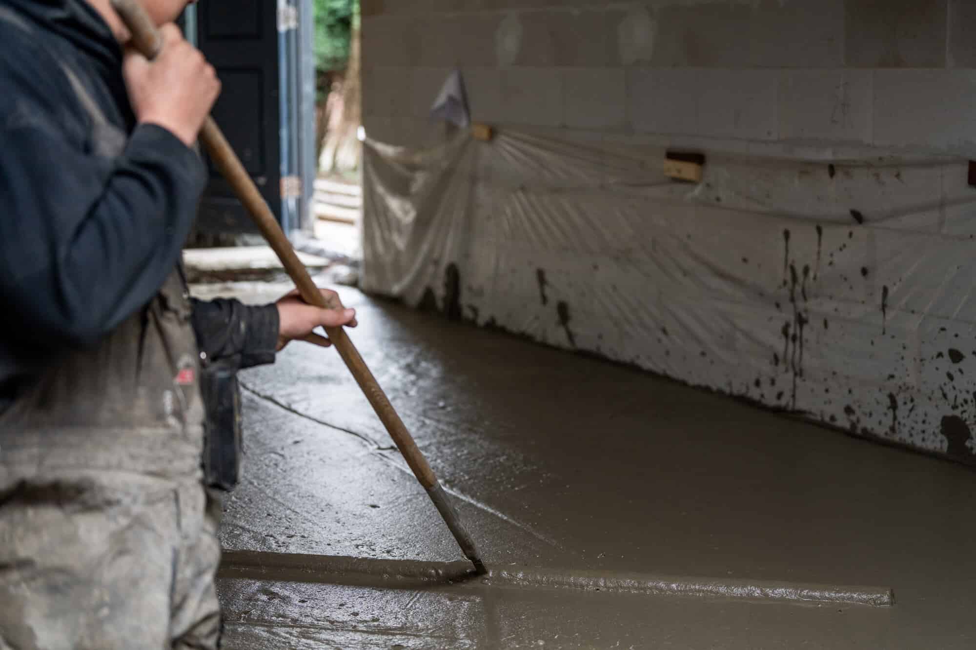 Schuimbeton storten