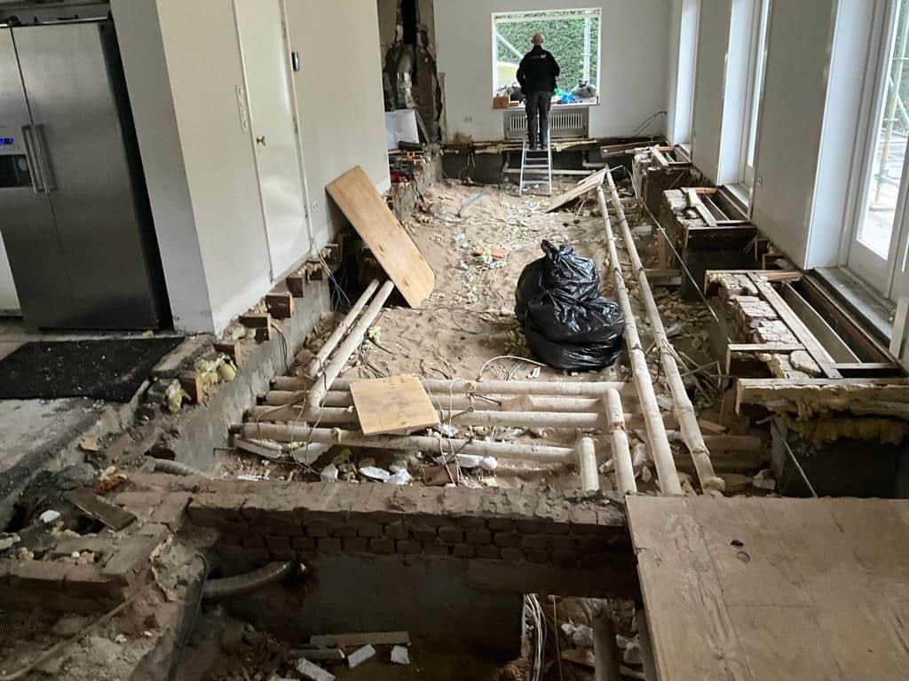Schuimbeton met microcementvloer in Driebergen