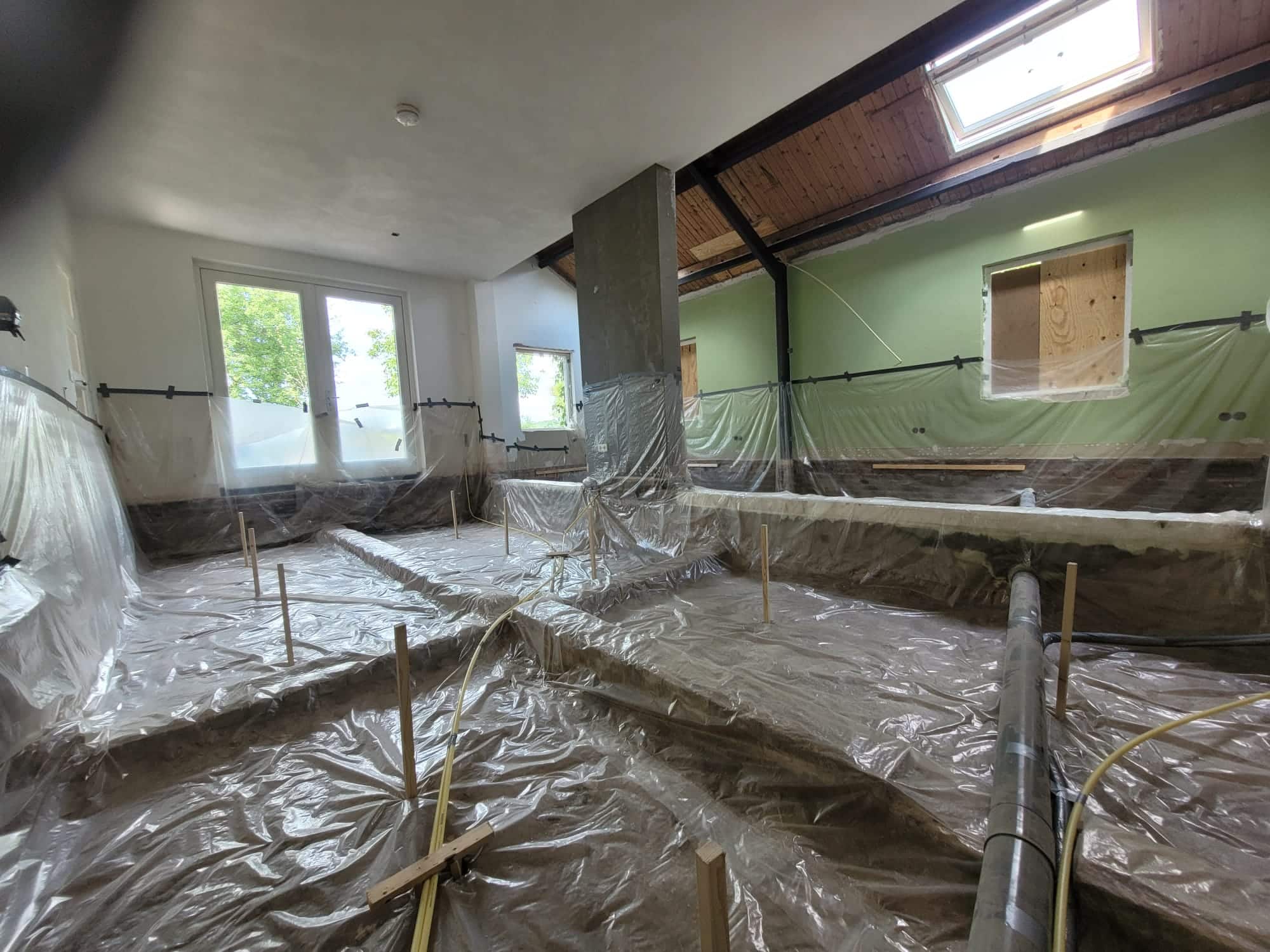 Project Wageningen, schuimbeton met woonbeton