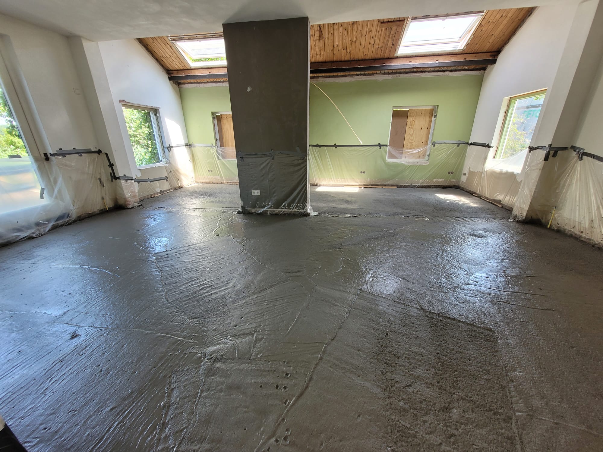 Project wageningen schuimbeton met woonbeton