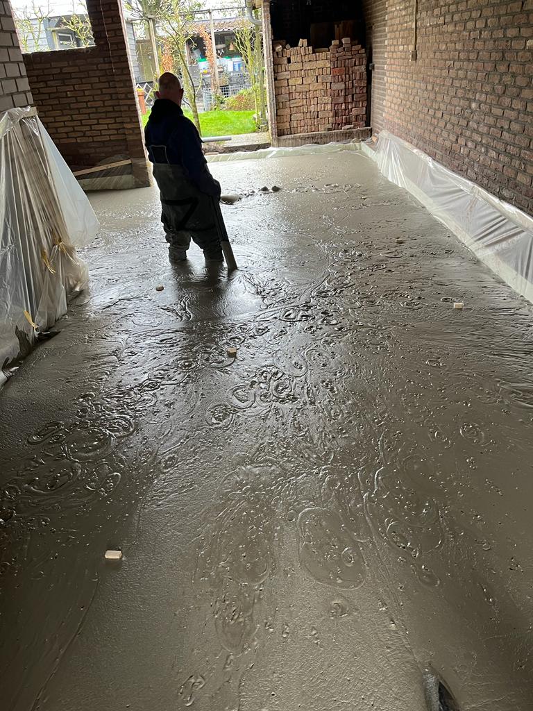 Schuimbeton bij woning in Arnhem