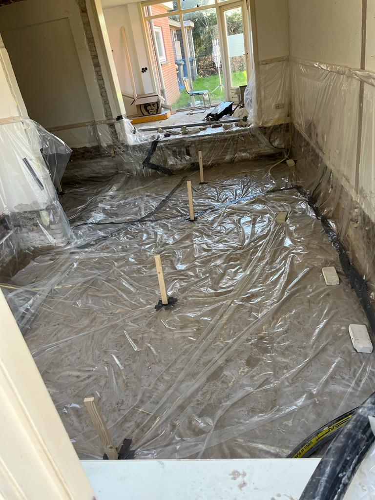 Voorbereidingswerk voor beton storten in Arnhem