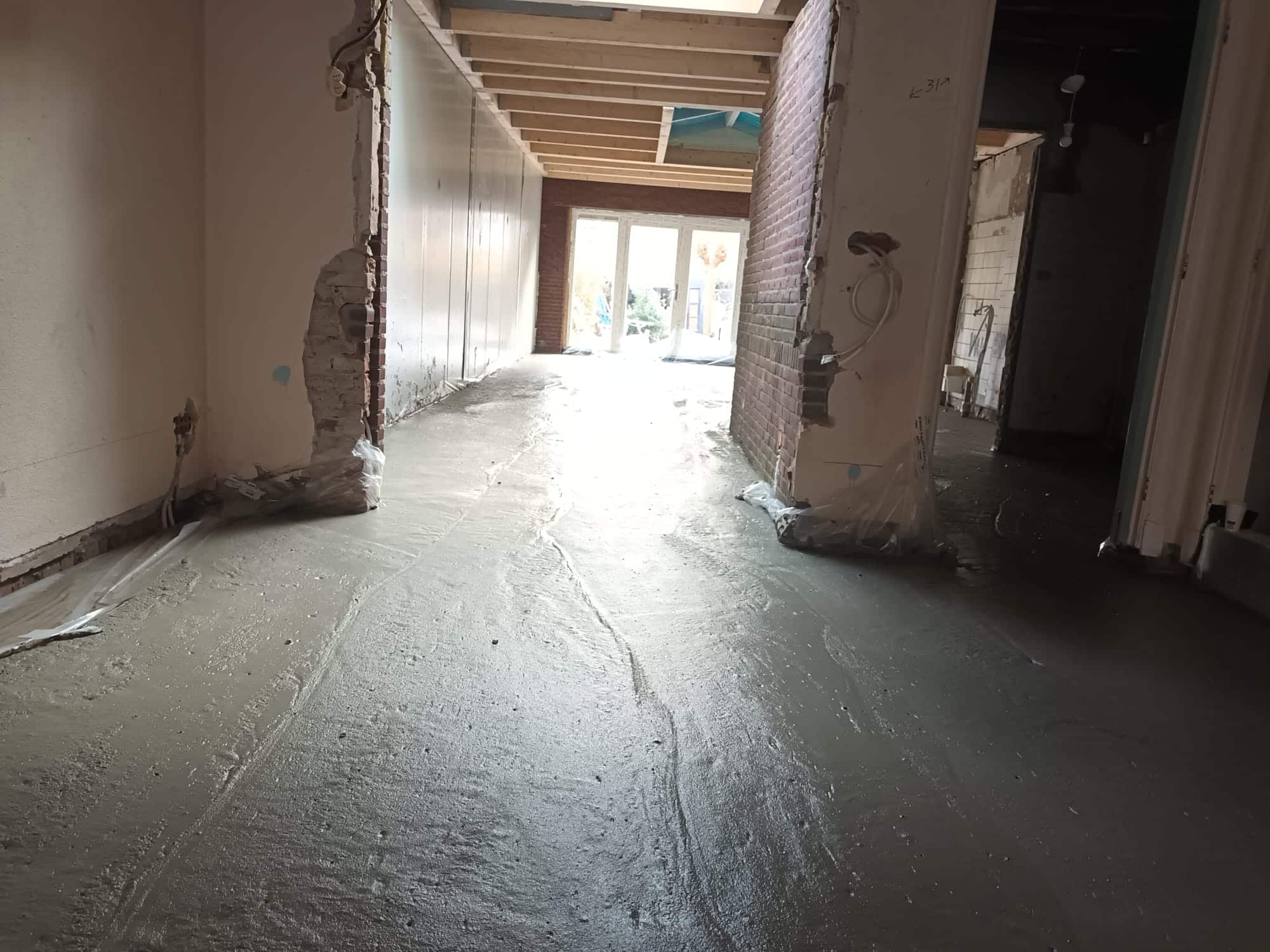 Project schuimbeton bij woning op de Veluwe
