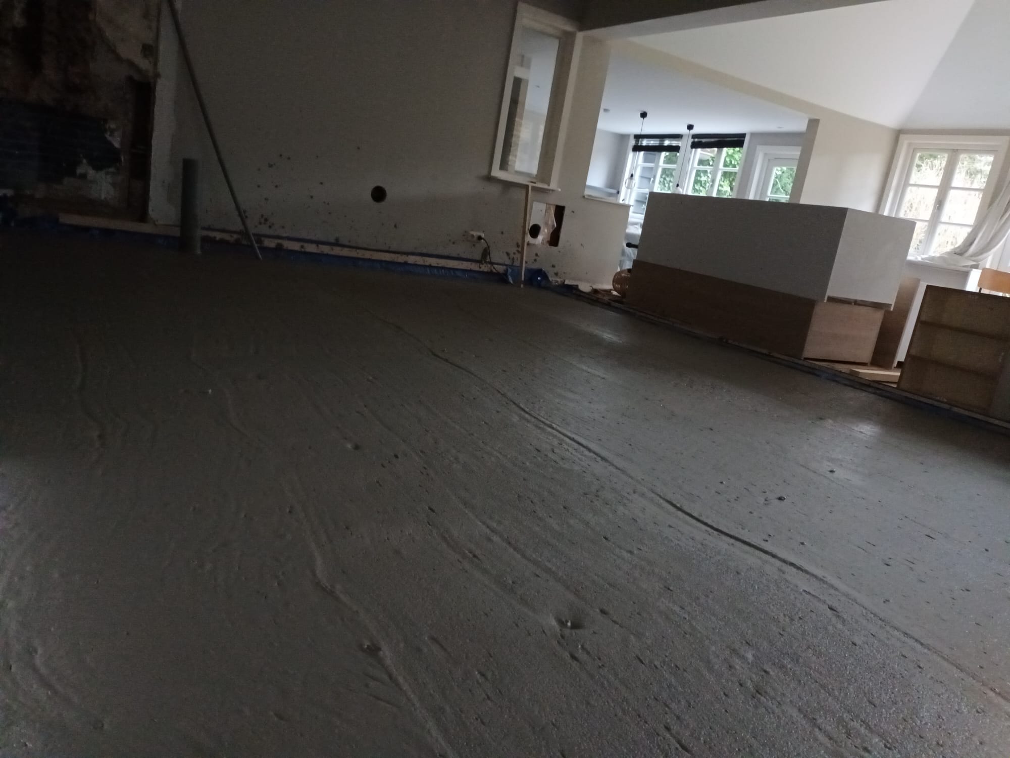 Project schuimbeton bij woning op de Veluwe