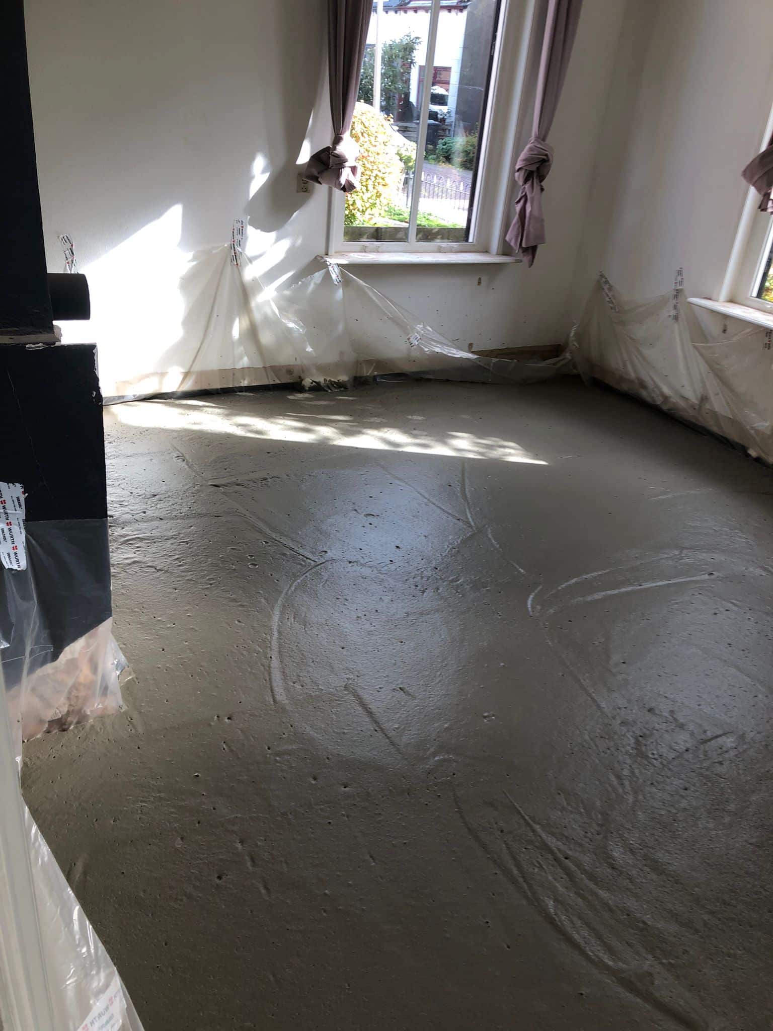Storten schuimbeton bij woning in de Achterhoek