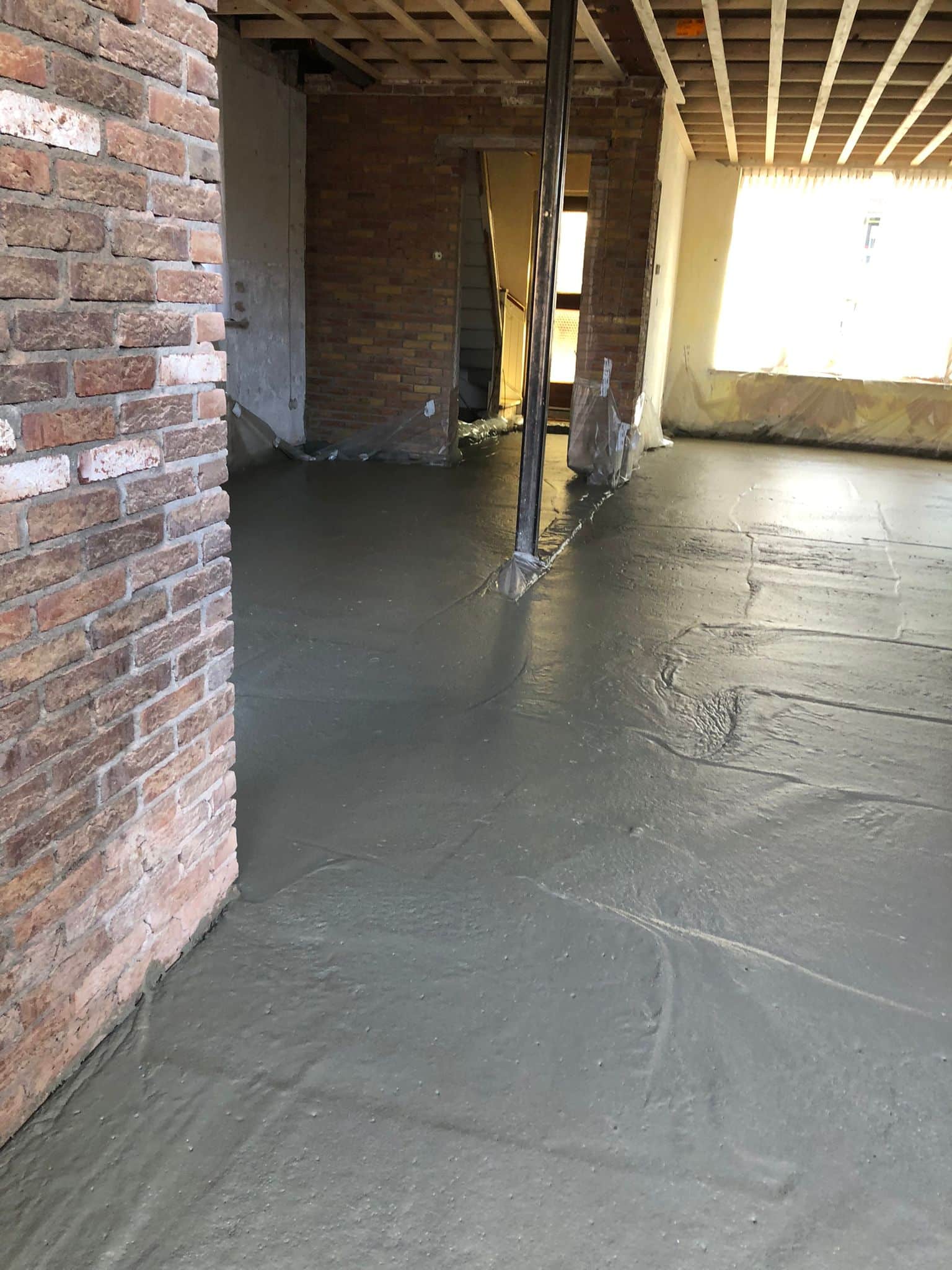 Schuimbeton bij woning in Twente