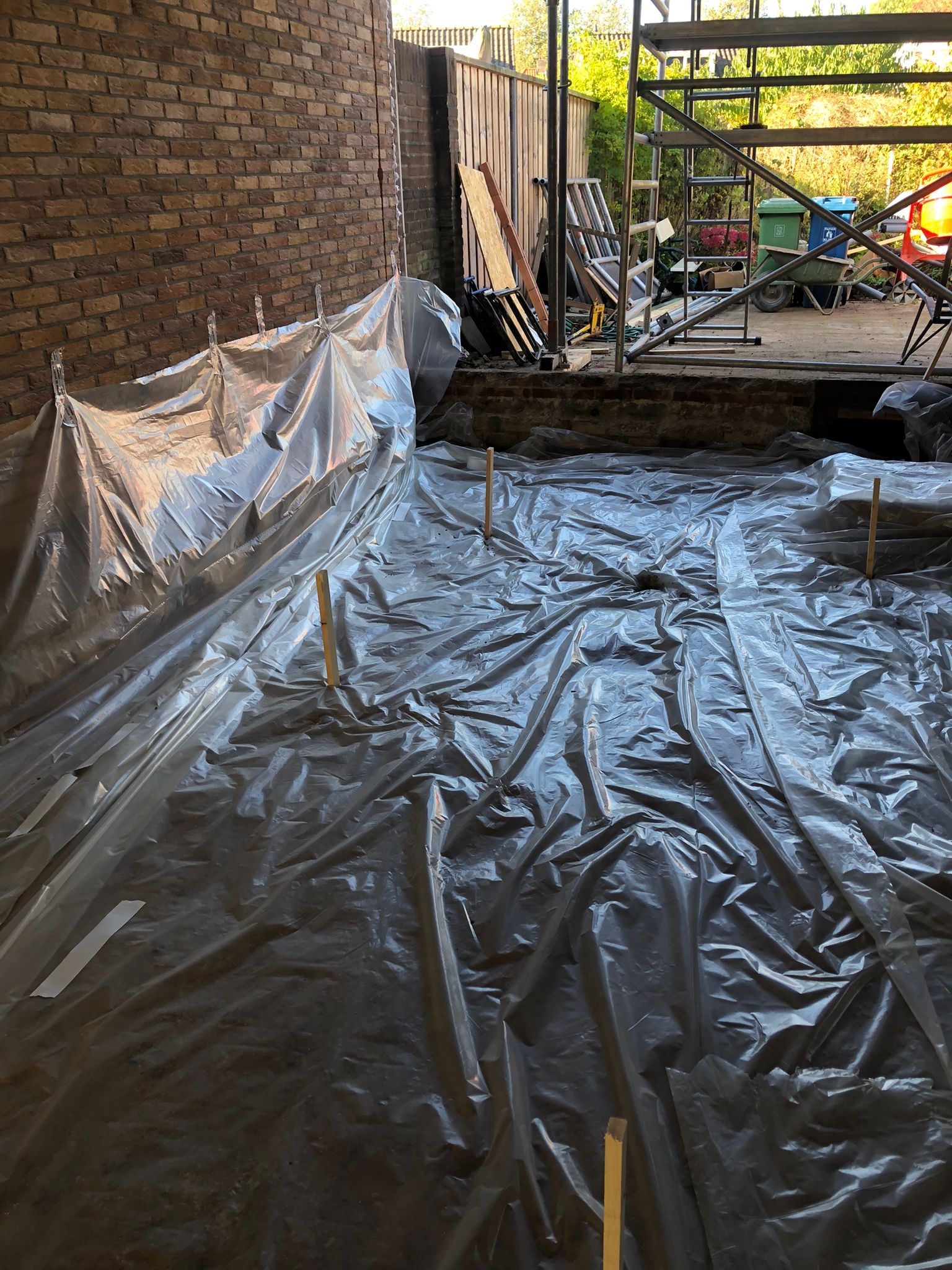 Project schuimbeton bij woning in Twente