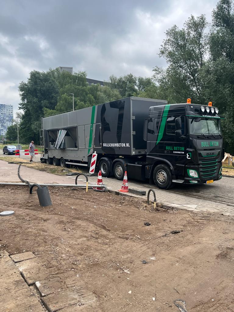 Riool vullen | Bull Schuimbeton | Schuimbeton riool vullen