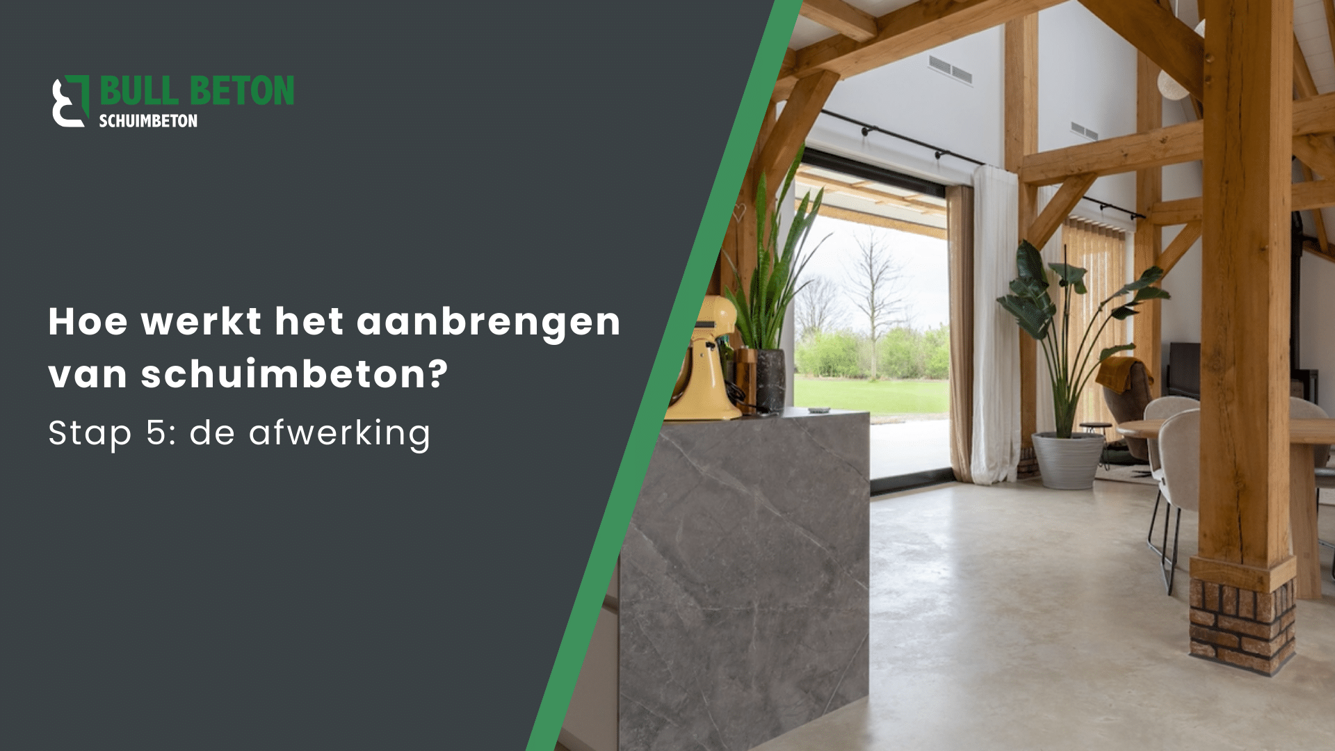 De afwerking van de schuimbetonvloer | Stap 5 | Bull Schuimbeton
