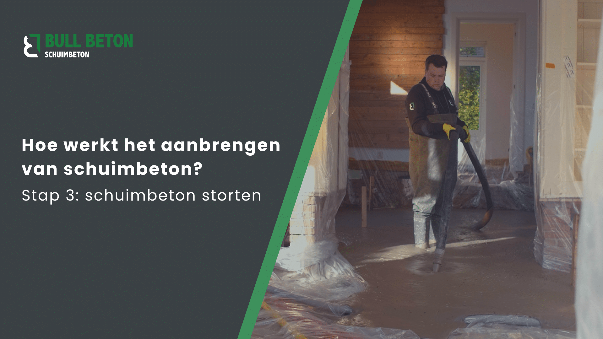 Schuimbeton storten | Stap 3 | Werkwijze Bull Schuimbeton